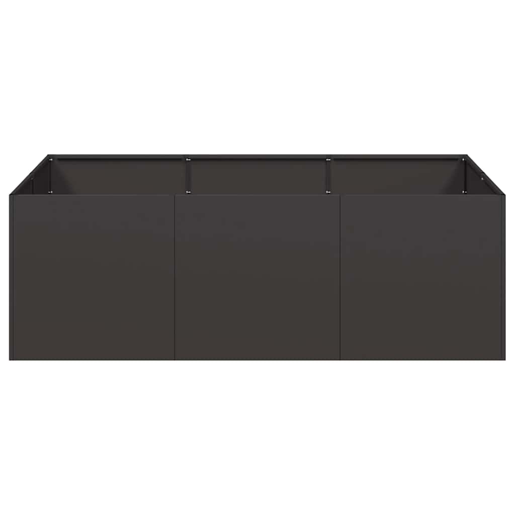 vidaXL Pflanzkübel Schwarz 120x80x40 cm Stahl