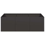 vidaXL Pflanzkübel Schwarz 120x80x40 cm Stahl