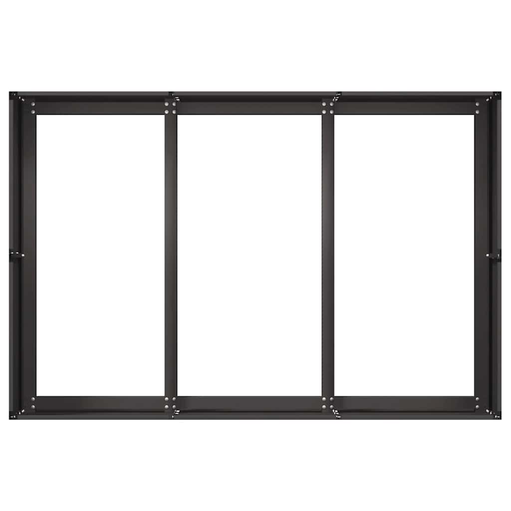 vidaXL Pflanzkübel Schwarz 120x80x40 cm Stahl