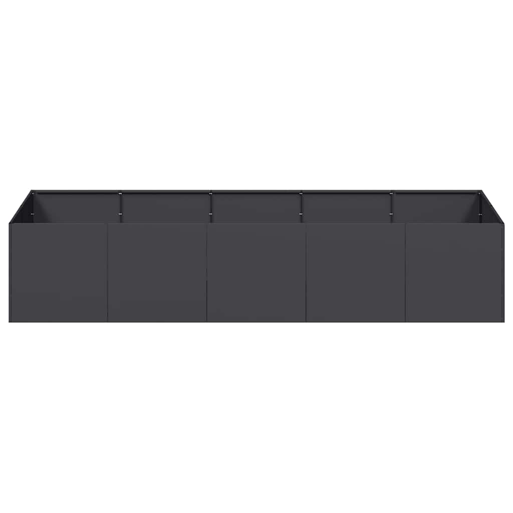 vidaXL Pflanzgefäß Schwarz 200x80x40 cm Stahl