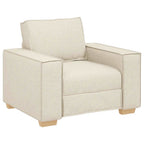 vidaXL Sofa Set 3 pcs Beige 220 x 80 x 84 cm Leinenmischgewebe