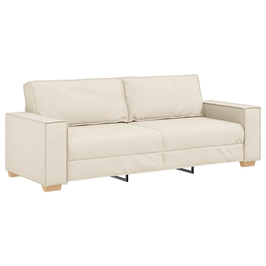 vidaXL Sofa Set 3 pcs Beige 220 x 80 x 84 cm Leinenmischgewebe