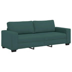 vidaXL 3-teiliges Sofa-Set mit Kissen, dunkelgrüner Stoff