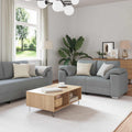 vidaXL Sofa 2 pcs Dunkelgrün 221 x 80 x 80 cm Stoff