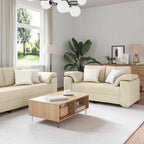 vidaXL Sofa 2 pcs Dunkelgrün 221 x 80 x 80 cm Stoff