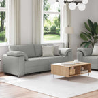 vidaXL Sofa 2 pcs Wolkengrau 219 x 80 x 82 cm Stoff