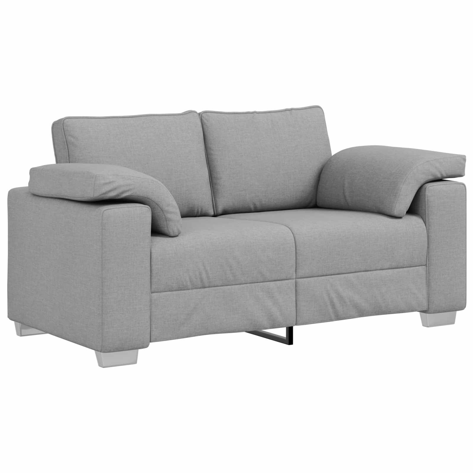 vidaXL Sofa 2 pcs Wolkengrau 219 x 80 x 82 cm Stoff