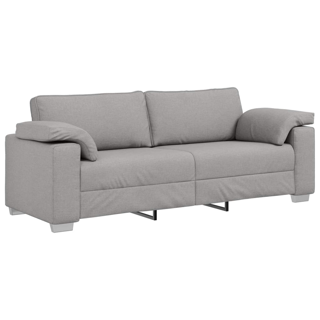 vidaXL Sofa 2 pcs Wolkengrau 219 x 80 x 82 cm Stoff