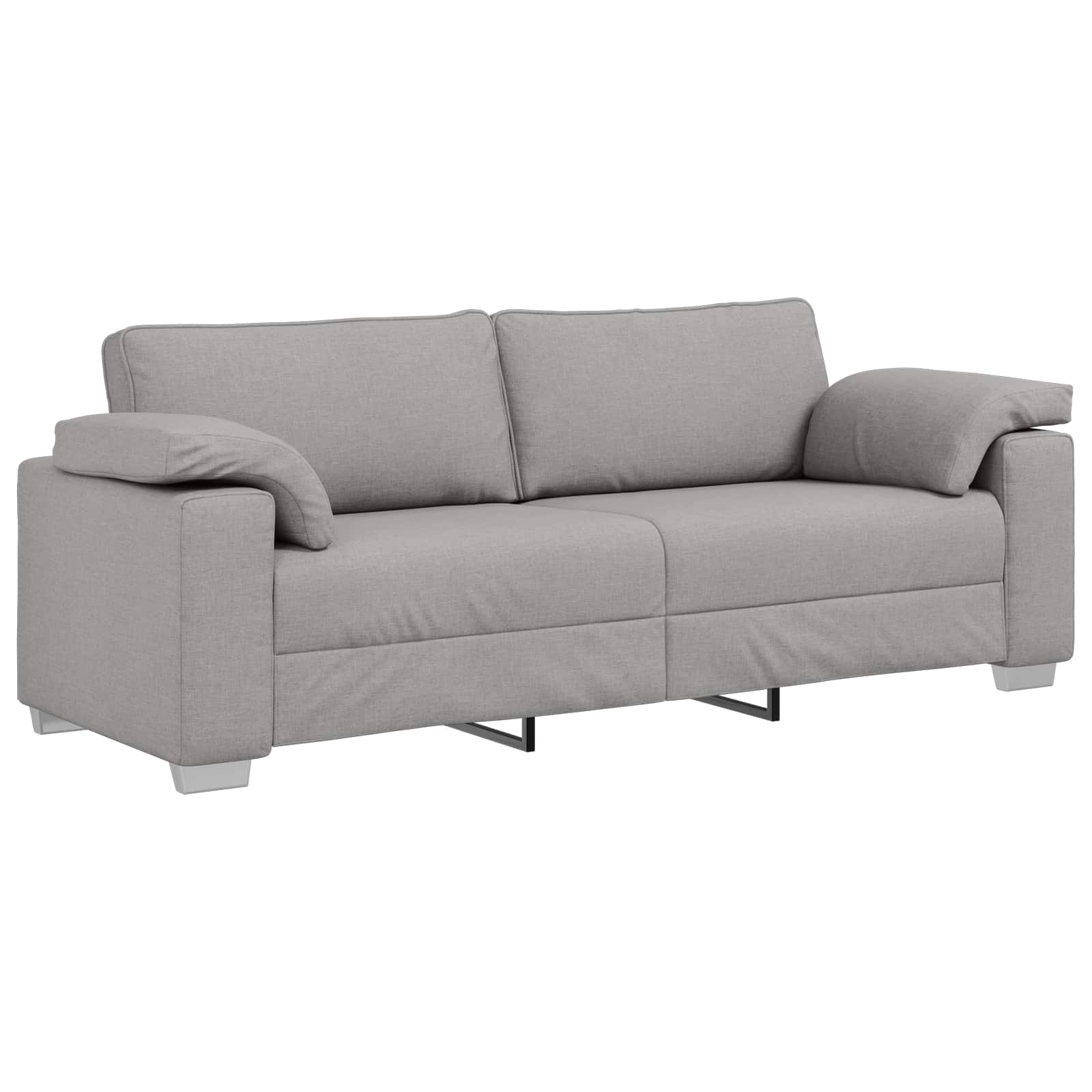 vidaXL Sofa 2 pcs Wolkengrau 219 x 80 x 82 cm Stoff