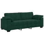 vidaXL 2-teiliges Sofa-Set mit Kissen, dunkelgrüner Samt