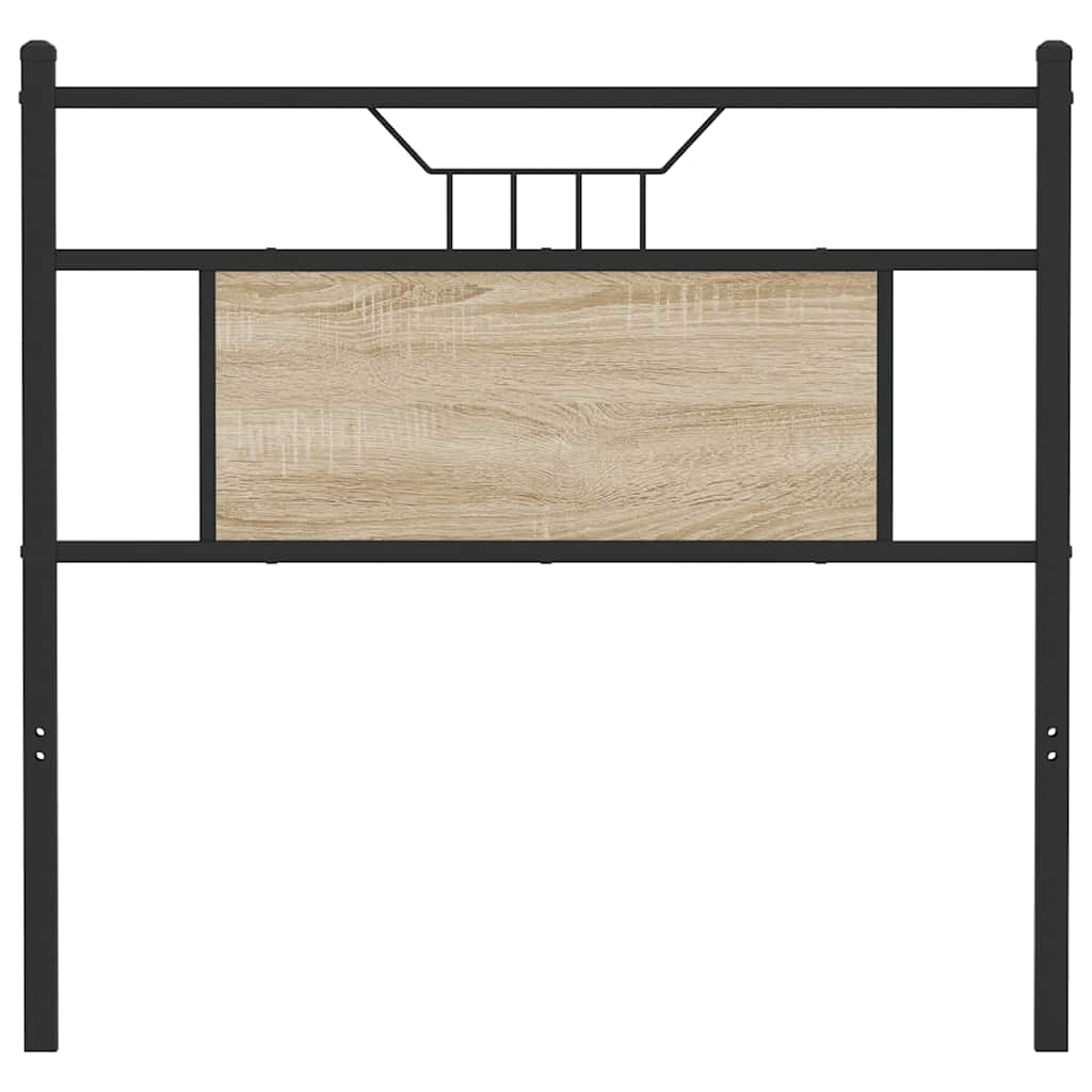 vidaXL Ersatz-Kopfteil Sonoma-Eiche 75 cm Holzwerkstoff und Stahl