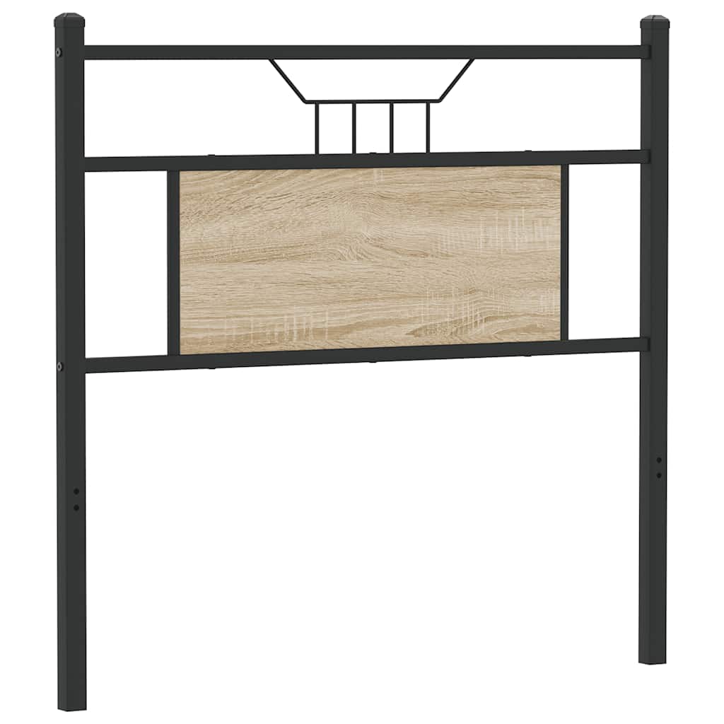 vidaXL Ersatz-Kopfteil Sonoma-Eiche 75 cm Holzwerkstoff und Stahl