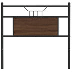 vidaXL Ersatz-Kopfteil Braun Eichen-Optik 75 cm Holzwerkstoff und Stahl