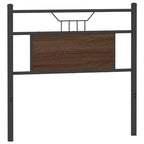 vidaXL Ersatz-Kopfteil Braun Eichen-Optik 75 cm Holzwerkstoff und Stahl