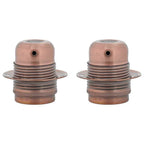 vidaXL Lampenfassungen 2 Stk. Rot-Bronze E27