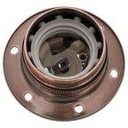 vidaXL Lampenfassungen 2 Stk. Rot-Bronze E27
