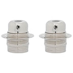 vidaXL Lampenfassungen 2 Stk. Satin-Nickel E27