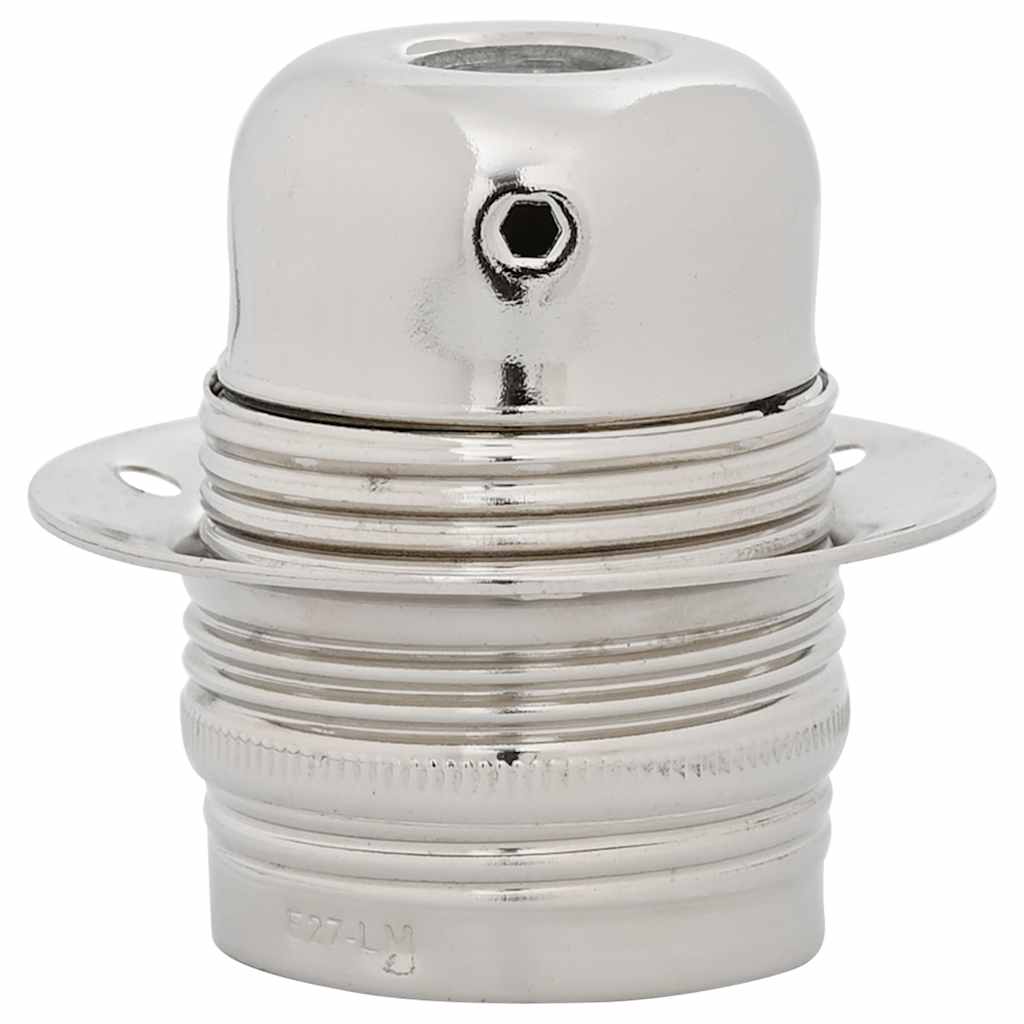 vidaXL Lampenfassungen 2 Stk. Satin-Nickel E27