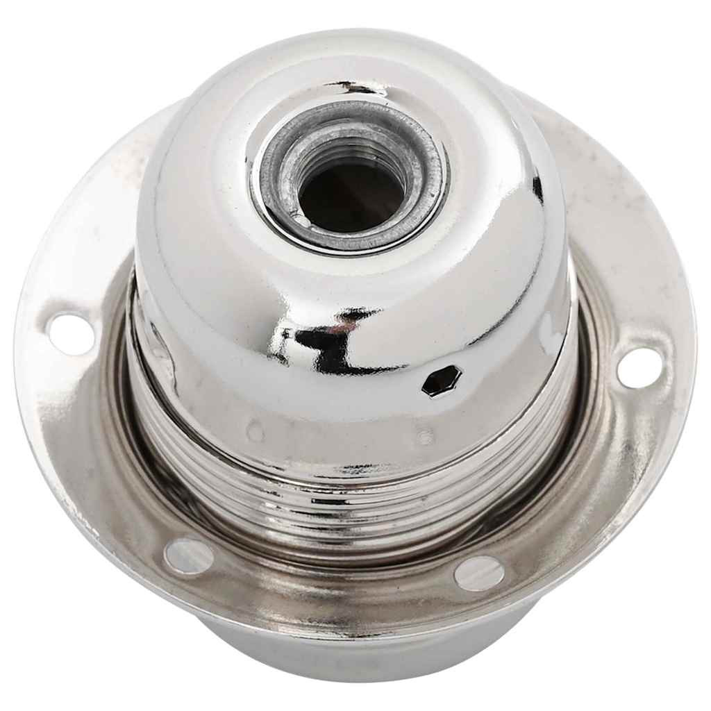 vidaXL Lampenfassungen 2 Stk. Satin-Nickel E27
