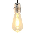 vidaXL Lampenfassungen 2 Stk. Satin-Nickel E27