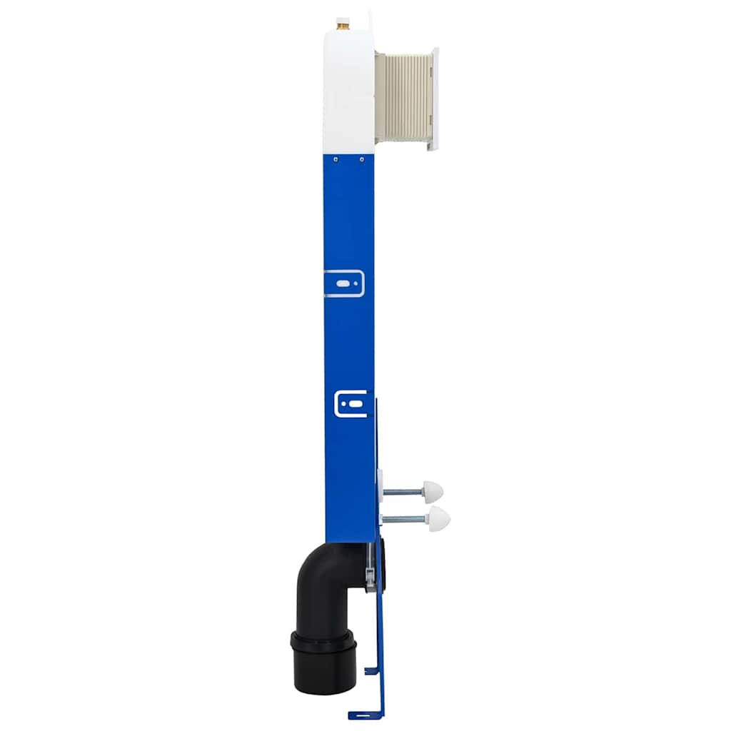 vidaXL Spülkastenrahmen mit Speicher Weiß 50 x 8 x 131 cm Stahl