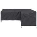 vidaXL Möbelbezug Schwarz 220 x 220 x 80 cm 420D Oxford Stoff