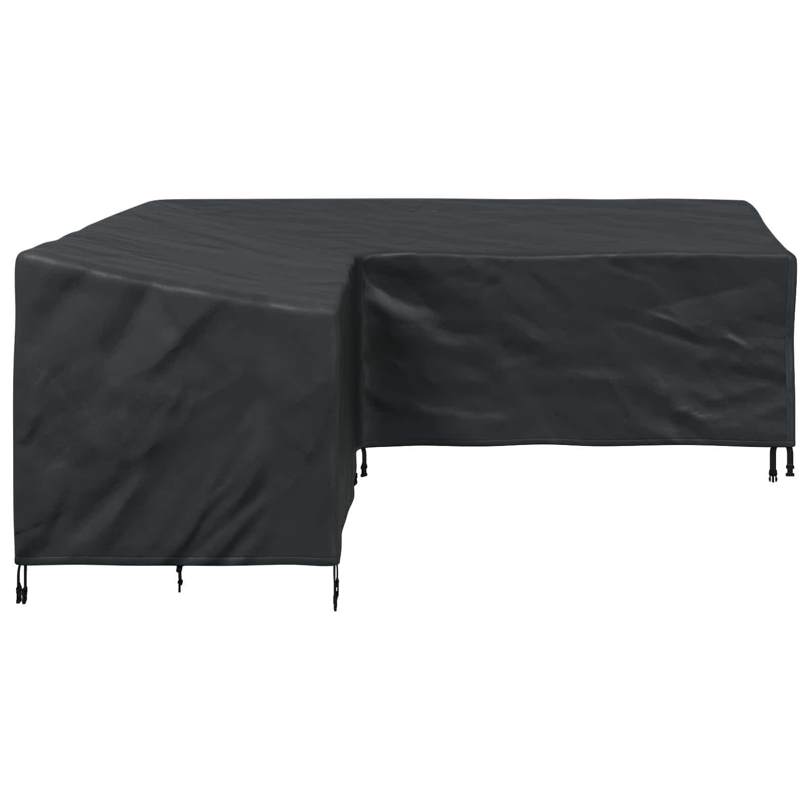 vidaXL Möbelbezug Schwarz 220 x 220 x 80 cm 420D Oxford Stoff