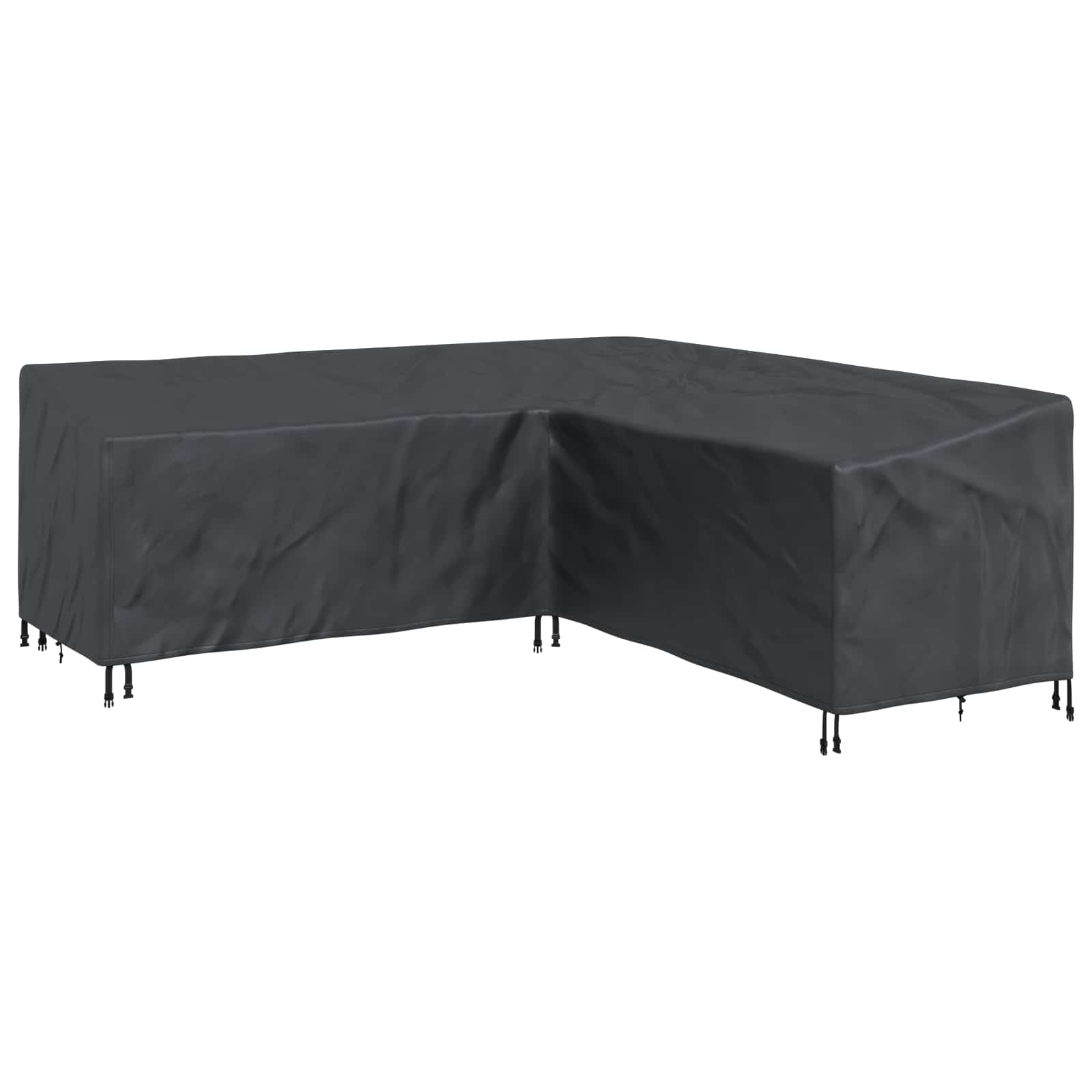 vidaXL Möbelbezug Schwarz 235 x 235 x 85 cm 210D Oxford Stoff