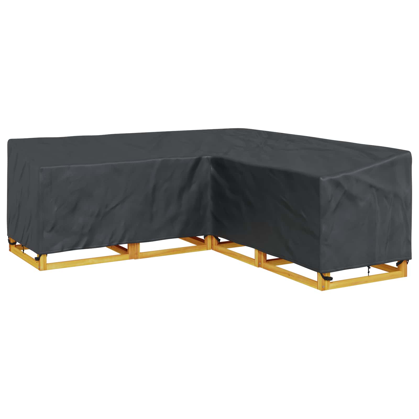 vidaXL Möbelbezug Schwarz 235 x 235 x 85 cm 210D Oxford Stoff