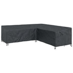 vidaXL Möbelbezug Schwarz 255 x 255 x 80 cm 600D Oxford Stoff