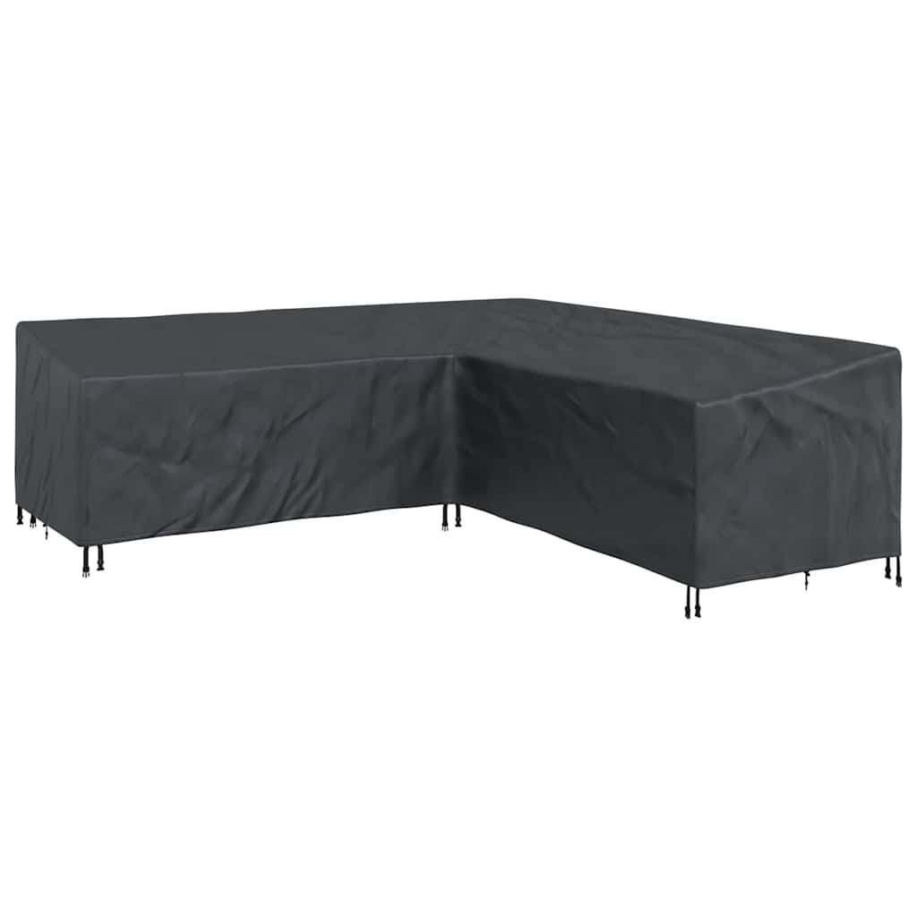 vidaXL Möbelbezug Schwarz 255 x 255 x 80 cm 600D Oxford Stoff