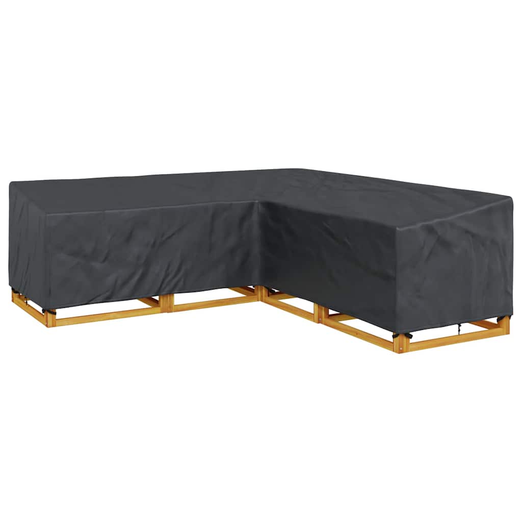 vidaXL Möbelbezug Schwarz 255 x 255 x 80 cm 600D Oxford Stoff