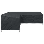 vidaXL Möbelbezug Schwarz 255 x 255 x 80 cm 600D Oxford Stoff