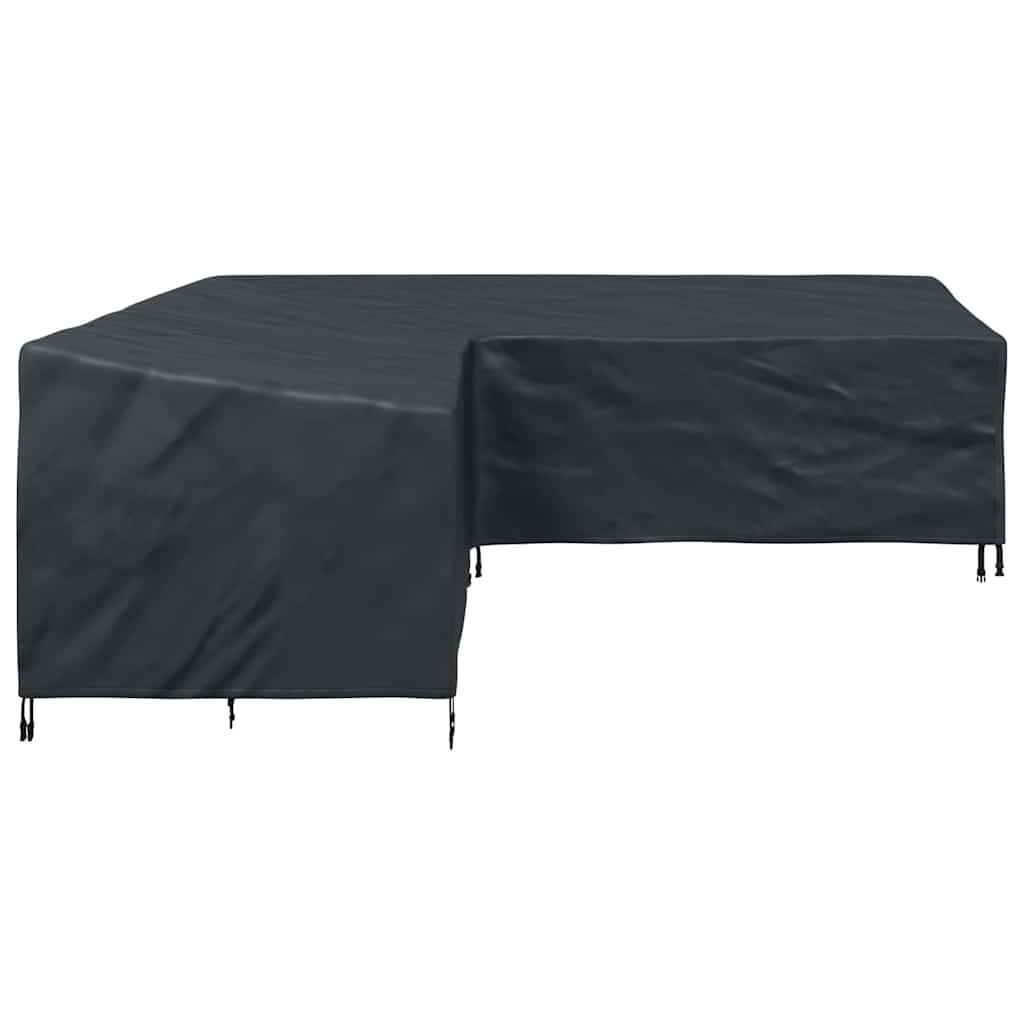 vidaXL Möbelbezug Schwarz 255 x 255 x 80 cm 600D Oxford Stoff
