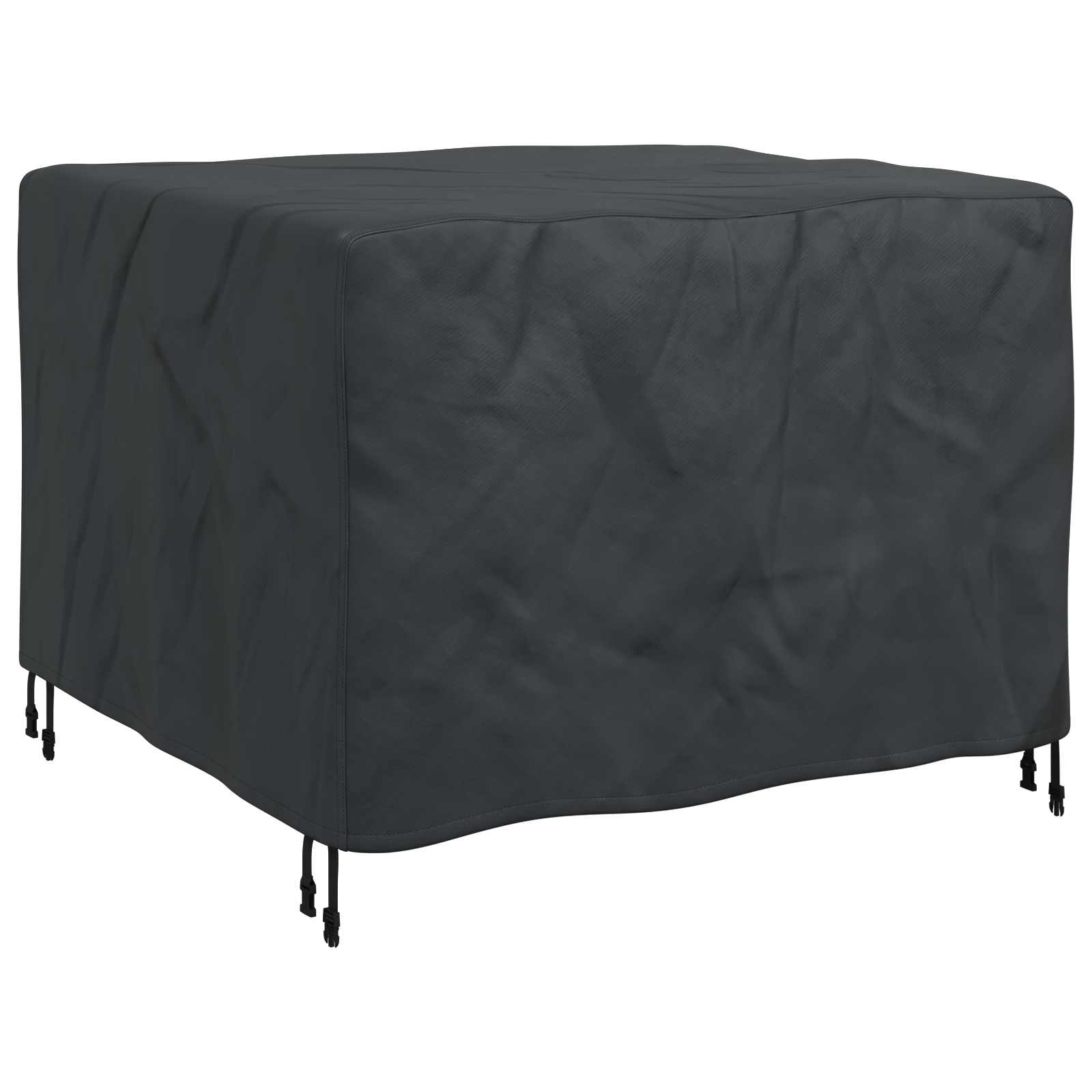 vidaXL Möbelbezug Uni Schwarz 100 x 100 x 70 cm 210D