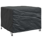 vidaXL Möbelbezug Uni Schwarz 100 x 100 x 70 cm 210D