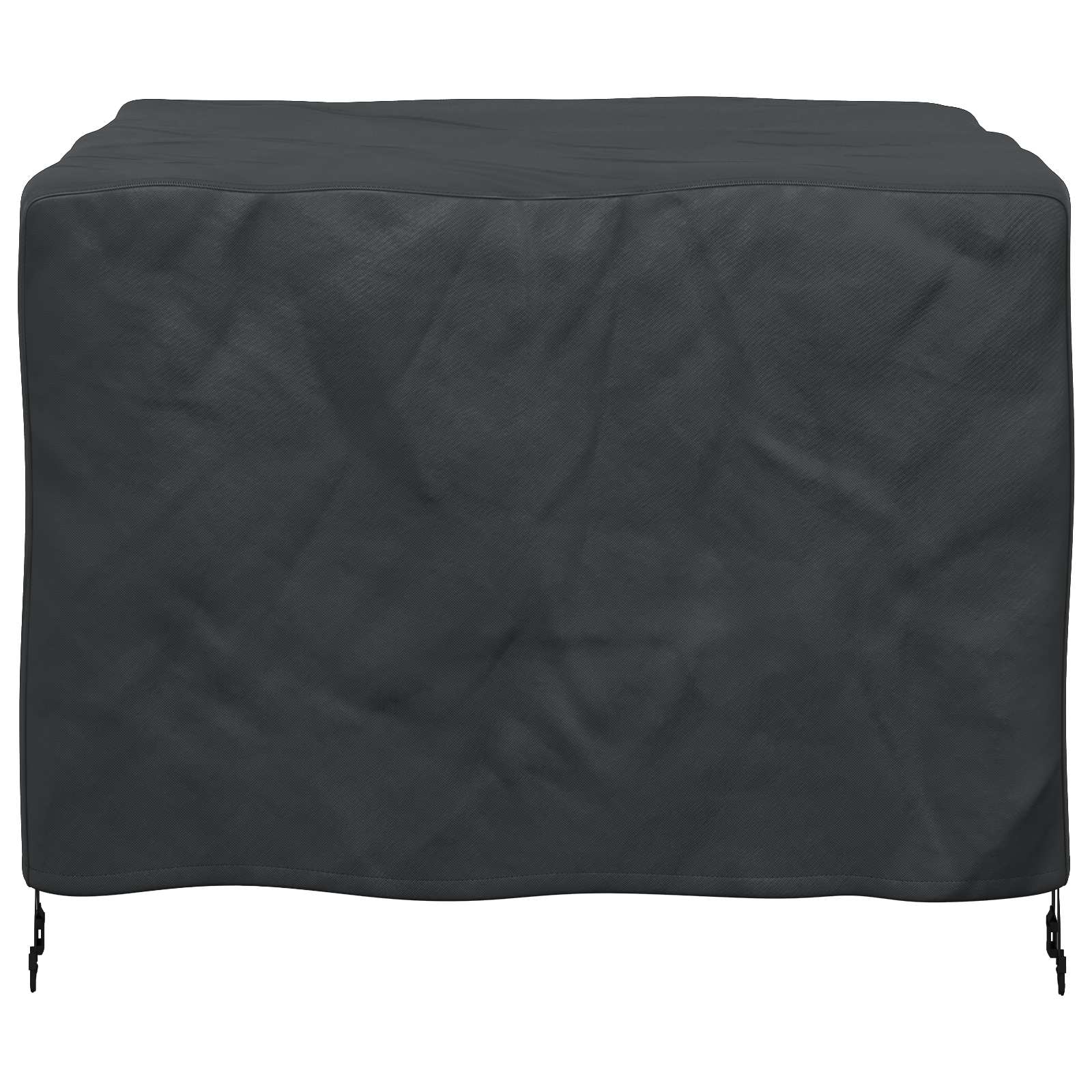 vidaXL Möbelbezug Uni Schwarz 100 x 100 x 70 cm 210D
