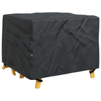 vidaXL Möbelbezug Uni Schwarz 100 x 100 x 70 cm 210D