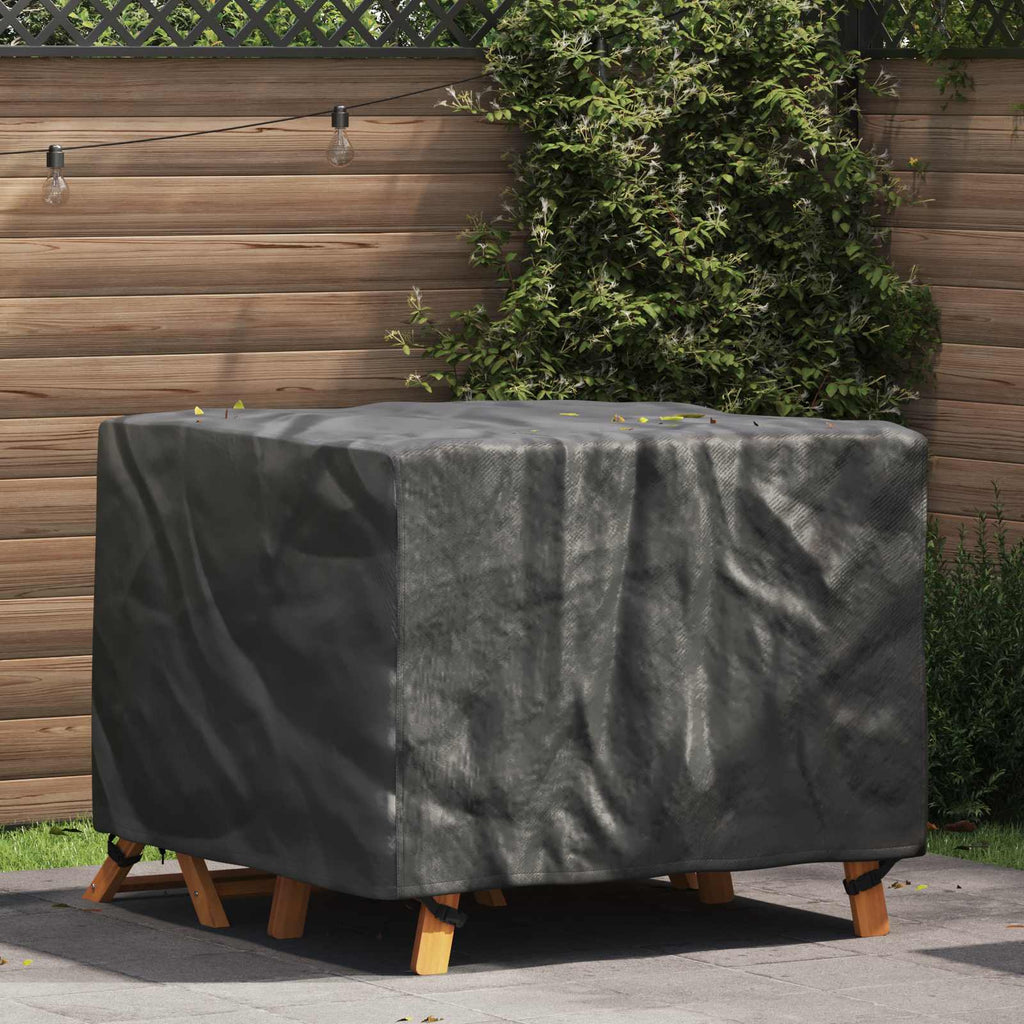 vidaXL Möbelbezug Uni Schwarz 113 x 113 x 73 cm 420D