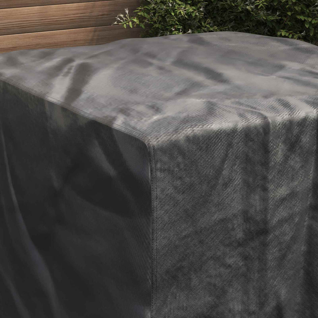 vidaXL Möbelbezug Uni Schwarz 113 x 113 x 73 cm 600D