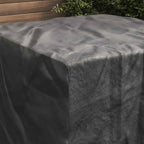 vidaXL Möbelbezug Uni Schwarz 113 x 113 x 73 cm 600D