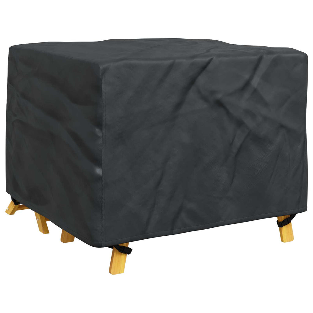 vidaXL Möbelbezug Uni Schwarz 113 x 113 x 73 cm 600D