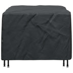 vidaXL Möbelbezug Uni Schwarz 113 x 113 x 73 cm 600D