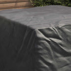 vidaXL Möbelbezug Schwarz 125 x 125 x 74 cm 420D Oxford-Gewebe