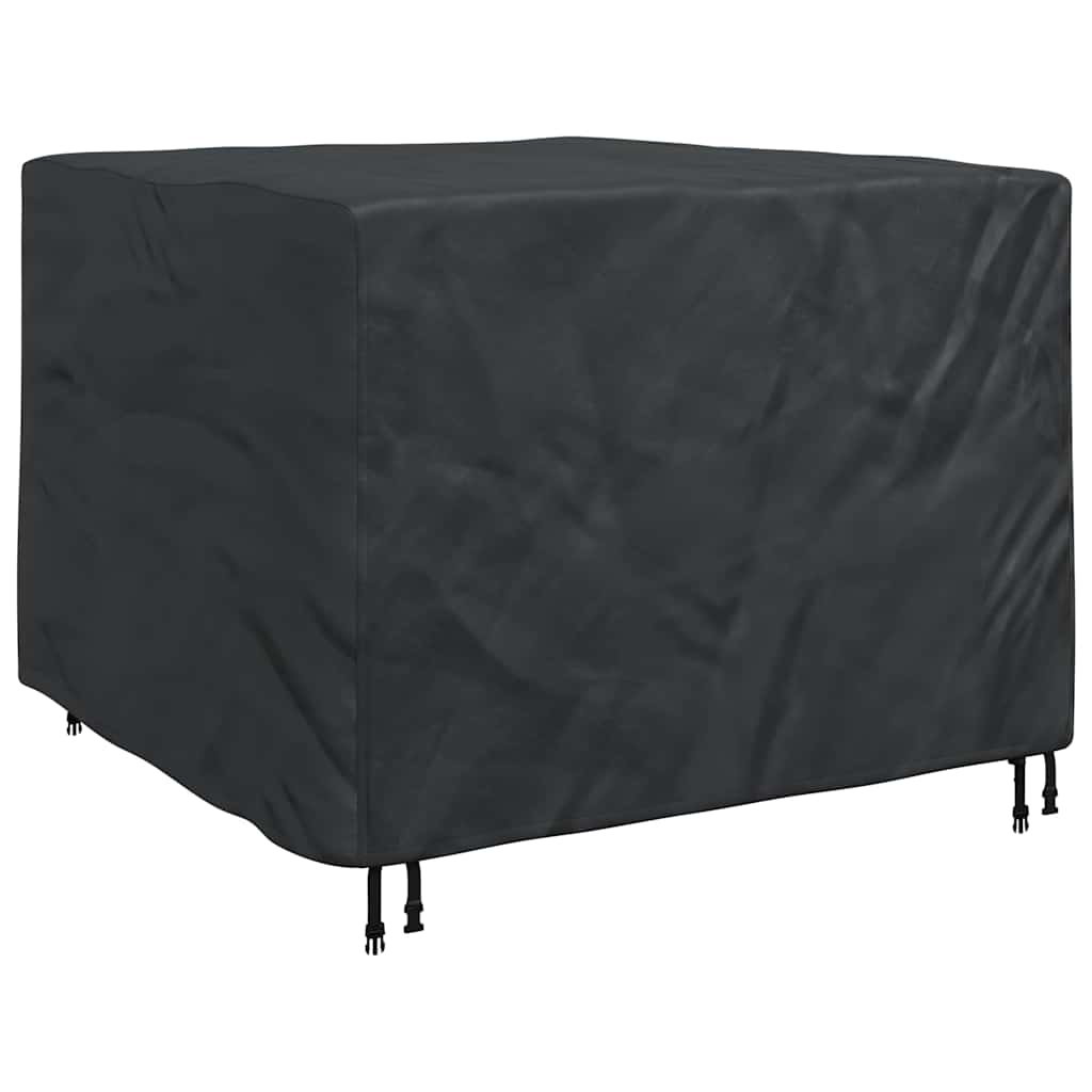 vidaXL Möbelbezug Schwarz 125 x 125 x 74 cm 420D Oxford-Gewebe