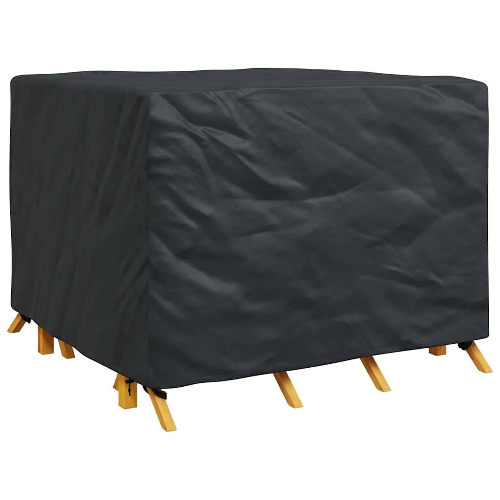 vidaXL Möbelbezug Schwarz 125 x 125 x 74 cm 420D Oxford-Gewebe