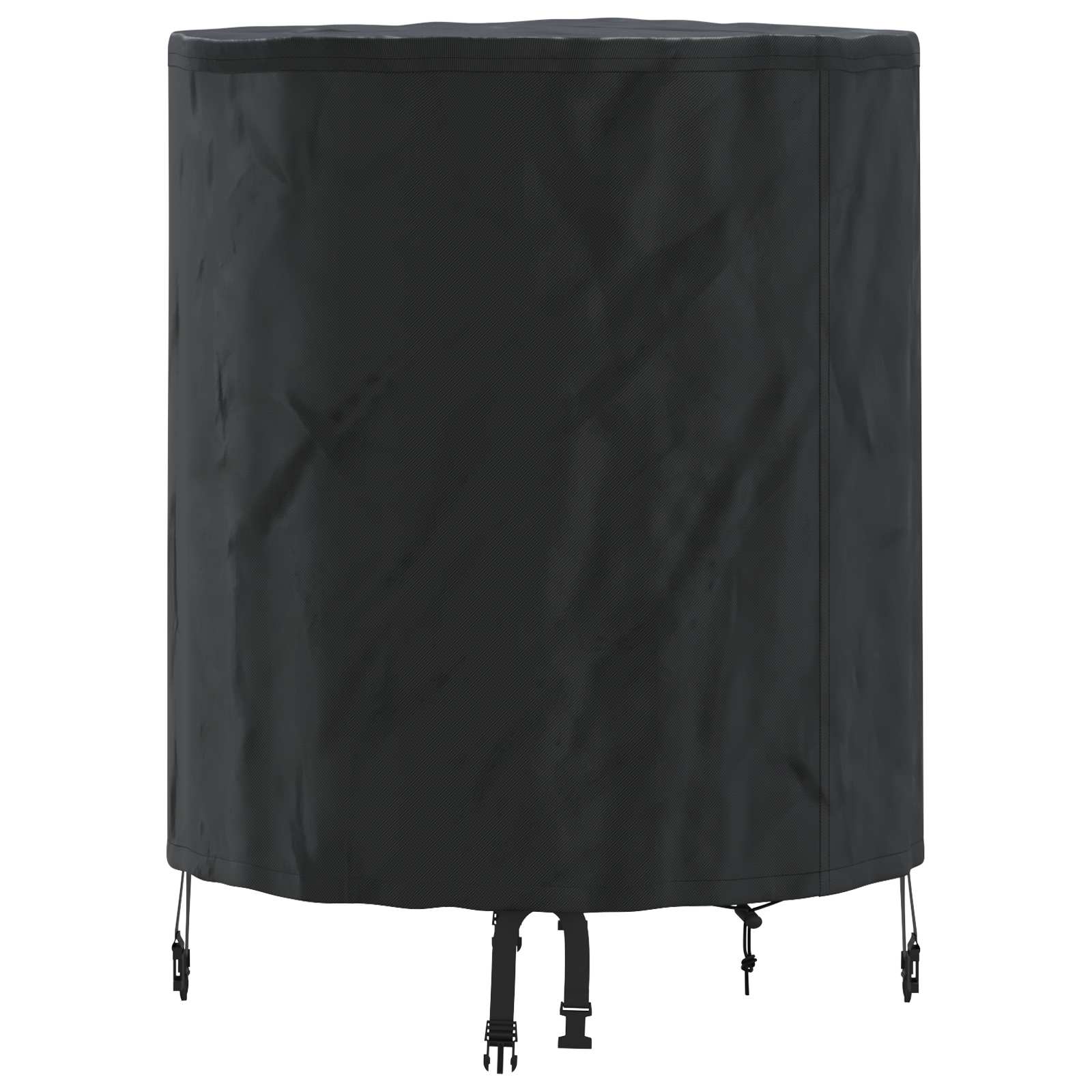 vidaXL Tischdecken Uni Schwarz 62 x 62 x 70 cm Stoff