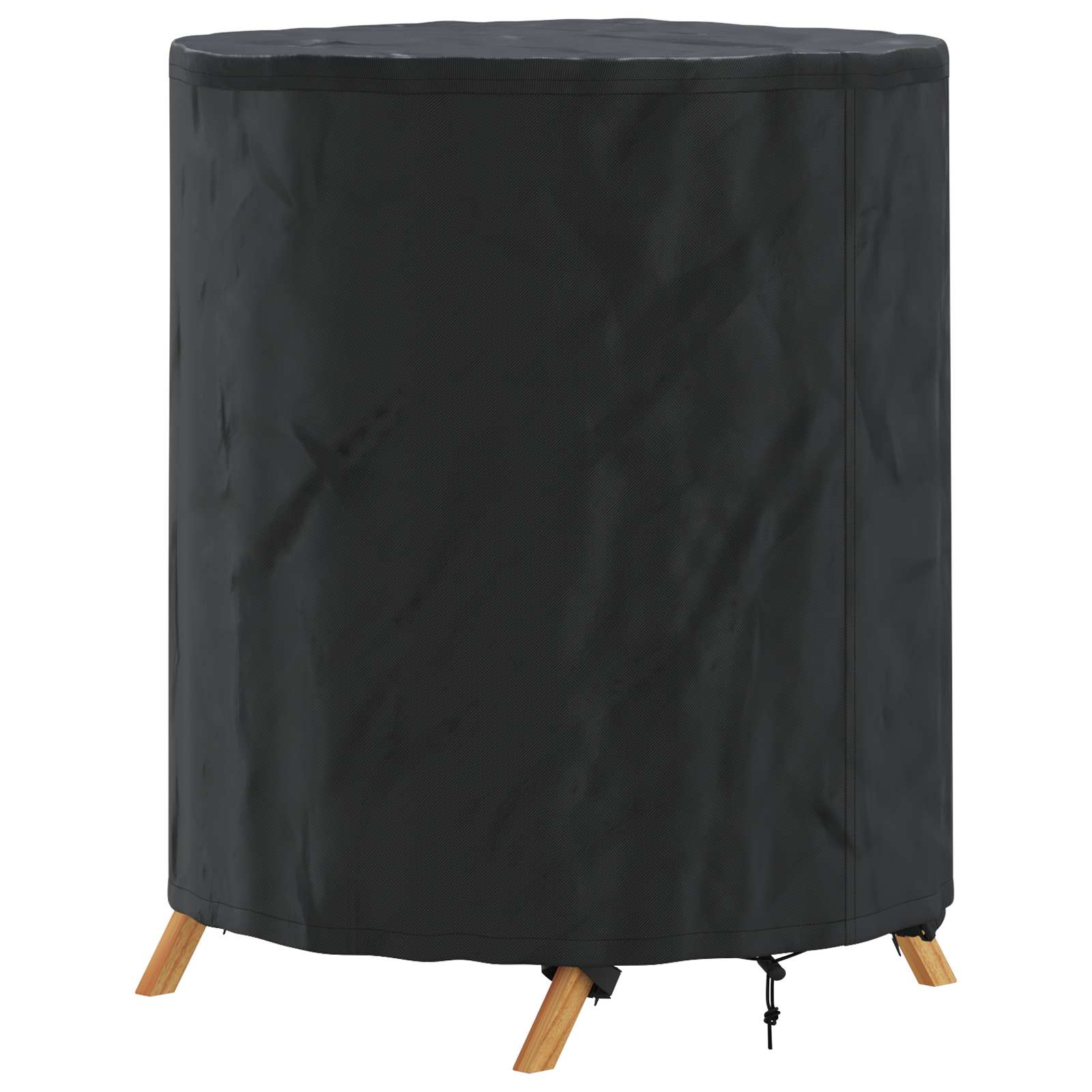 vidaXL Tischdecken Uni Schwarz 62 x 62 x 70 cm Stoff