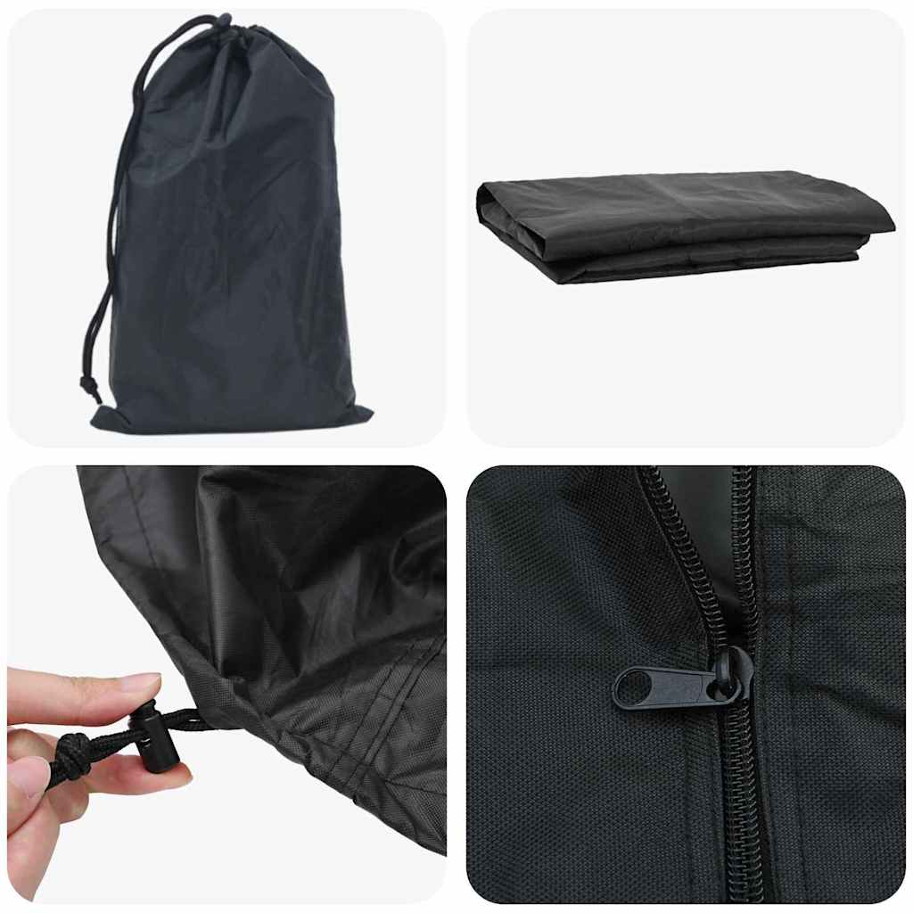 vidaXL Abdeckung für Kaminholzregal Uni Schwarz 420D Oxford-Gewebe