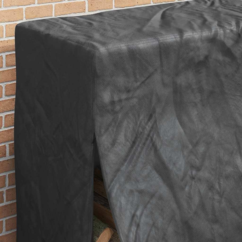 vidaXL Abdeckung für Kaminholzregal Uni Schwarz 420D Oxford-Gewebe